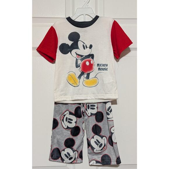 Disney Mickey Mouse Pajama Set Toddler 4T Shirt and Pants Flame Resistant Kids - Picture 2 of 8